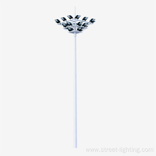 HDG galvanized Steel High Mast Lighting Pole